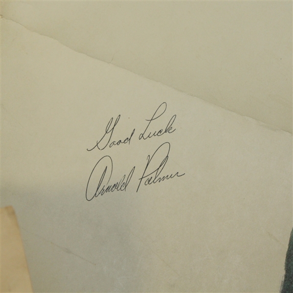Vintage Arnold Palmer Signed Lincoln Mercury Poster JSA ALOA
