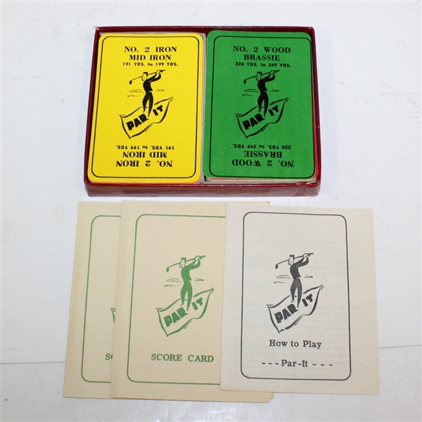 Two 'Par-It' Vintage Golf Card Games - One Unopened