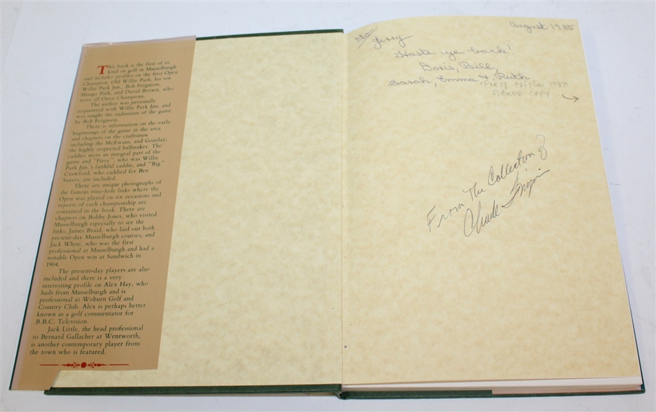 '5 Open Champions and the Musselburgh Golf Story' Signed by Author George M. Colville