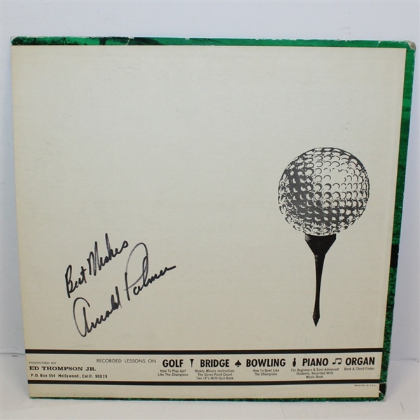 'Easy Golf with Your Pro' Arnold Palmer Signed 12 Vinyl Record JSA ALOA