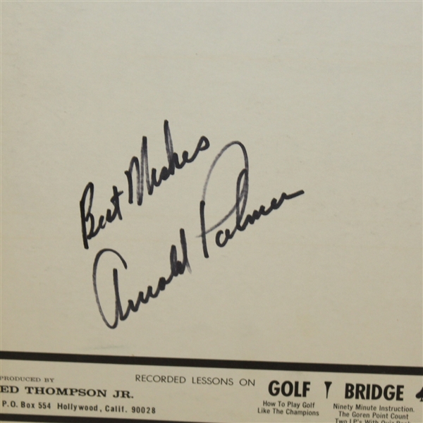 'Easy Golf with Your Pro' Arnold Palmer Signed 12 Vinyl Record JSA ALOA