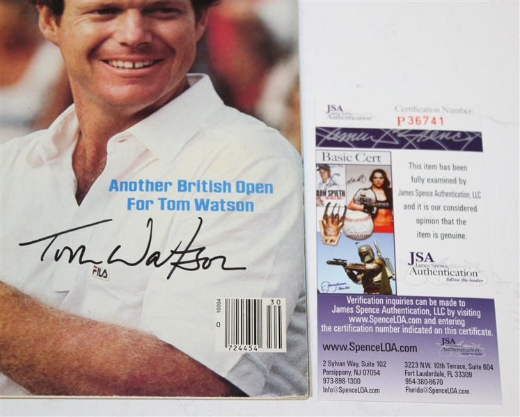 Tom Watson Signed July 25, 1983 Sports Illustrated JSA #P36741