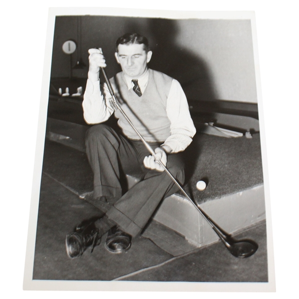 1938 Photo of John Homans and His 'Swing Corrector' Putter