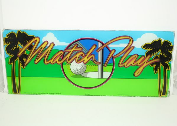 Golf Themed Las Vegas Slot Machine Glass Plate - Match Play