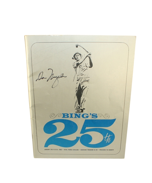 1966 Bing's National Pro-Am Tournament Program Signed by 1st Time Winner Don Massengale 