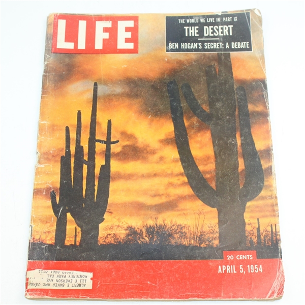 Lot of Two Ben Hogan LIFE Magazines - 1954 & 1955