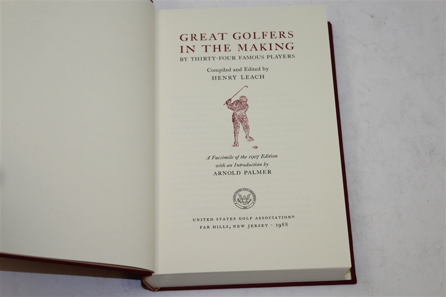 'Great Golfers in the Making' by Henry Leach Ltd Ed USGA Re-print with Slip Case - Robert Sommers Collection