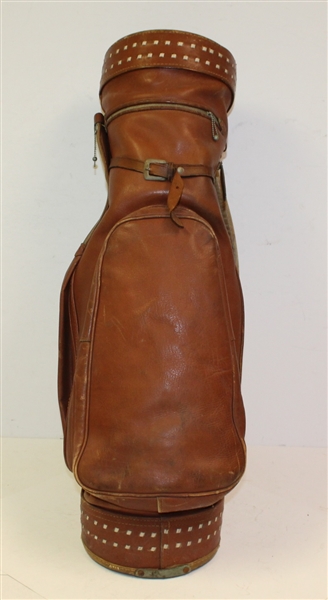 Vintage Leather 'Tufhorse' Golf Bag