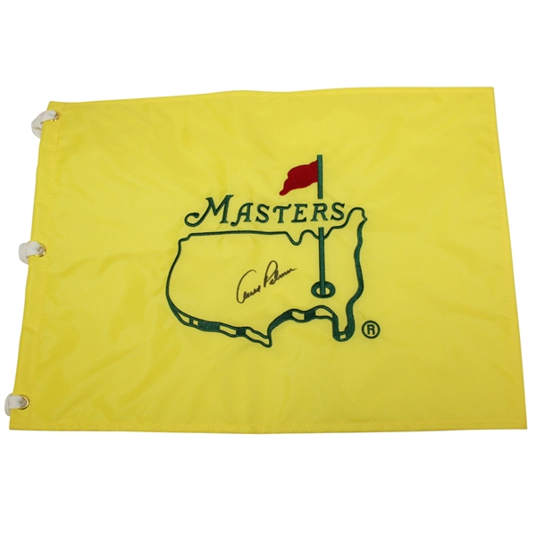 Arnold Palmer Signed Masters Undated Embroidered Flag JSA ALOA