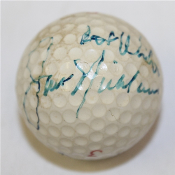 Jack Nicklaus, Ben Crenshaw, & Johnny Miller Signed Single Golf Ball JSA ALOA