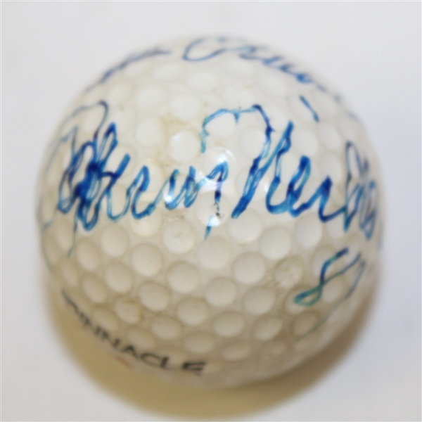Jack Nicklaus, Ben Crenshaw, & Johnny Miller Signed Single Golf Ball JSA ALOA
