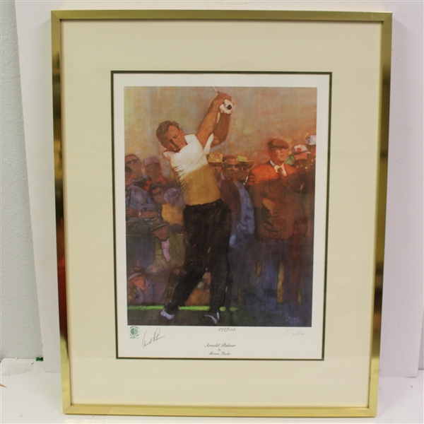 Arnold Palmer Signed Ltd Ed Bernie Fuchs Print #888/900 - Framed JSA ALOA