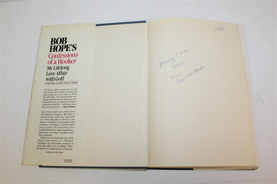 Bob Hope's 'Confessions of a Hooker: My Lifelong Love Affair with Golf' Book