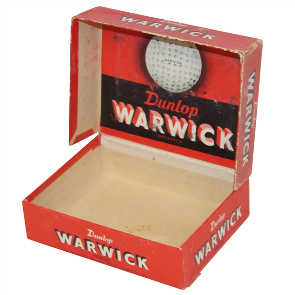 Dunlop Warwick Recessed (Speke, Liverpool) Dozen Golf Balls Box Only - Roth Collection