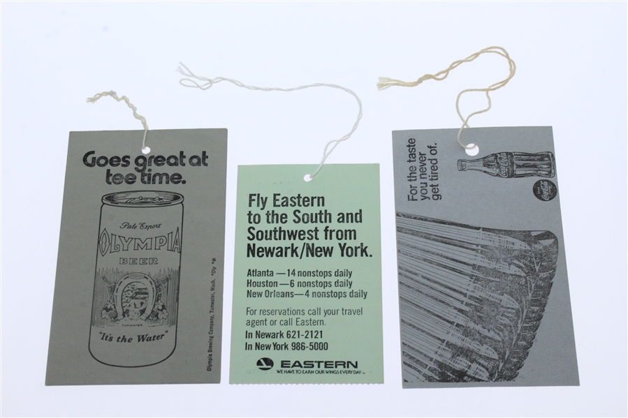 1967, 1972, & 1980 US Open Tickets - Nicklaus Three of Four US Open Wins