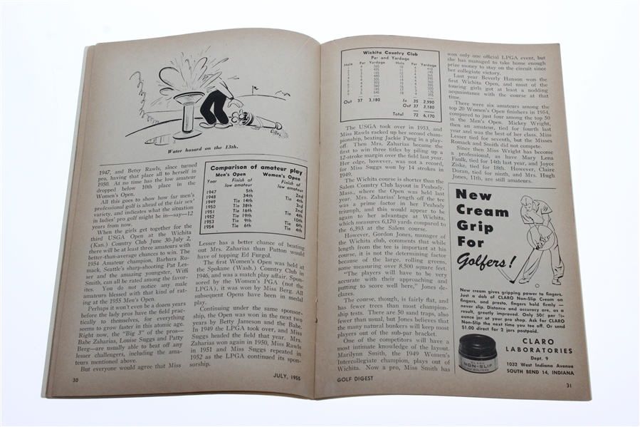 Cary Middlecoff Signed 1955 July Golf Digest JSA ALOA