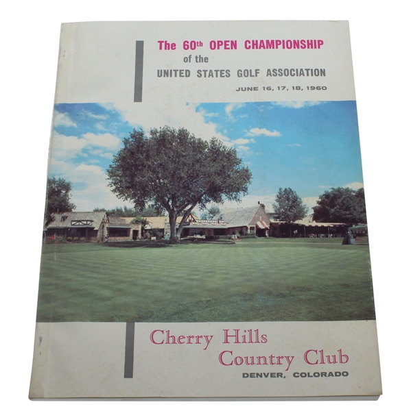 1960 US Open Championship at Cherry Hills Program - Arnold Palmer Winner