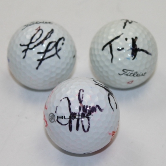 Miscellaneous Lot of Multi-Signed and Single Signed Golf Balls JSA ALOA