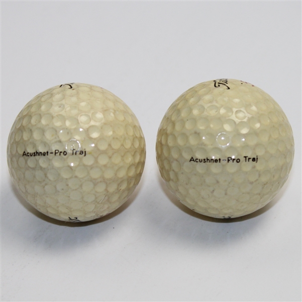 Actual Titleist Golf Balls from 1977/78 A.N.G.C. Video with Masters Tournament Stamped On Ball