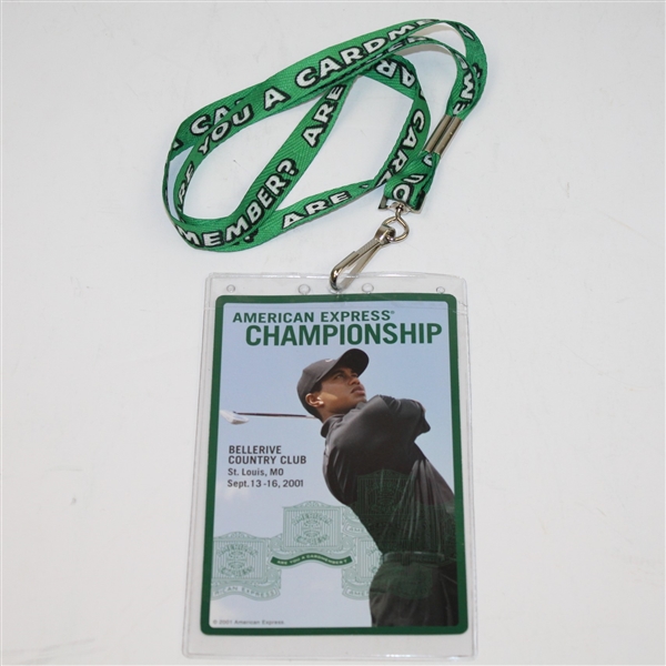 Sep. 2001 American Express Championship Program and Ticket - Canceled Event