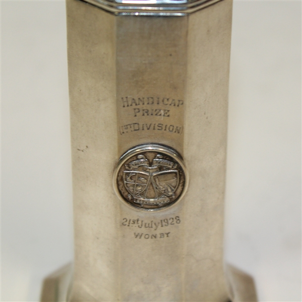 Sterling Silver Lytham and St. Annes Handicap Prize Trophy - July 21, 1928 - R. Wayne Perkins Collection