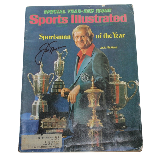 Jack Nicklaus Signed 'Sportsman of the Year' Sports Illustrated Magazine JSA #P36685