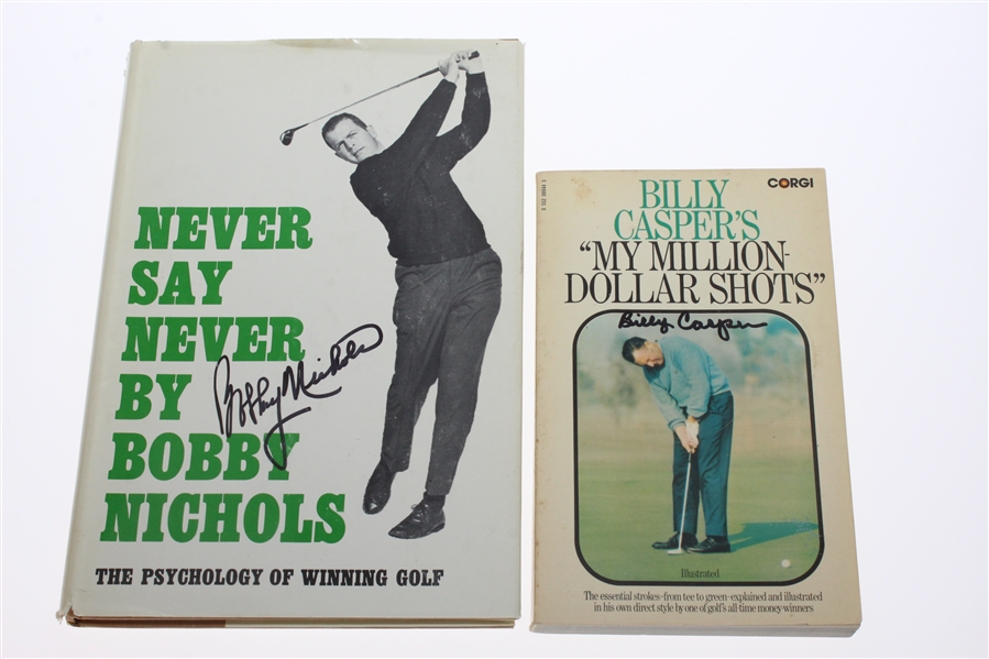 Four Signed Golf Books - Casper, Devlin, Azinger, & Nichols JSA ALOA