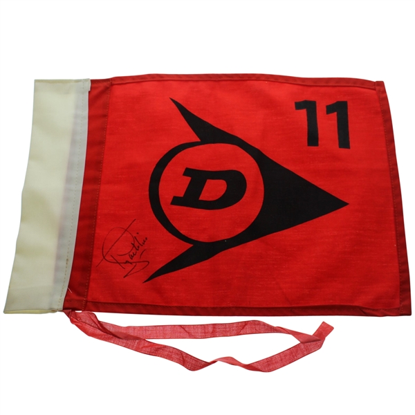 Tony Jacklin Signed Dunlop Course Flown 11th Hole Flag JSA ALOA