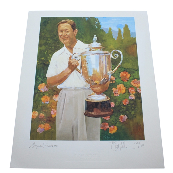 Byron Nelson Signed Ltd Edition Giclee #120/150 with Letter JSA ALOA