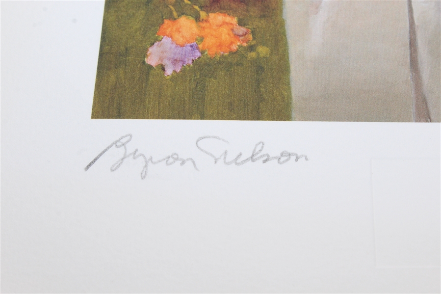 Byron Nelson Signed Ltd Edition Giclee #120/150 with Letter JSA ALOA