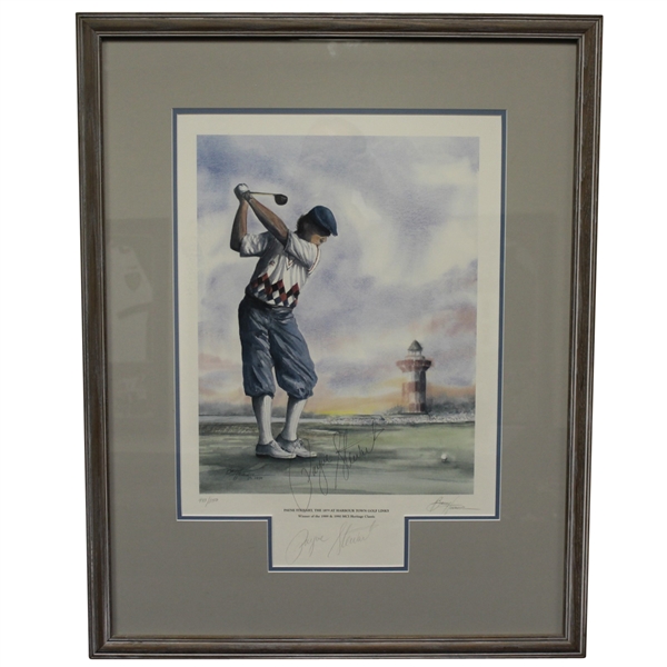 Payne Stewart Signed Ltd Ed '18th at Harbour Town Golf Links' Lithograph #433 - Framed JSA ALOA