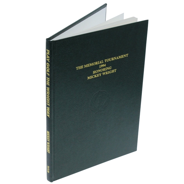1994 Memorial Tournament Ltd Ed Book Honoring Mickey Wright #36/200