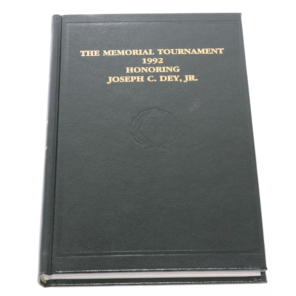 1992 Memorial Tournament Ltd Ed Book Honoring Joseph C. Dey, Jr. #25/220