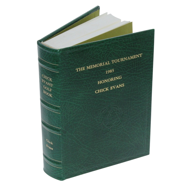 1985 Memorial Tournament Ltd Ed Book Honoring Chick Evans #134/425