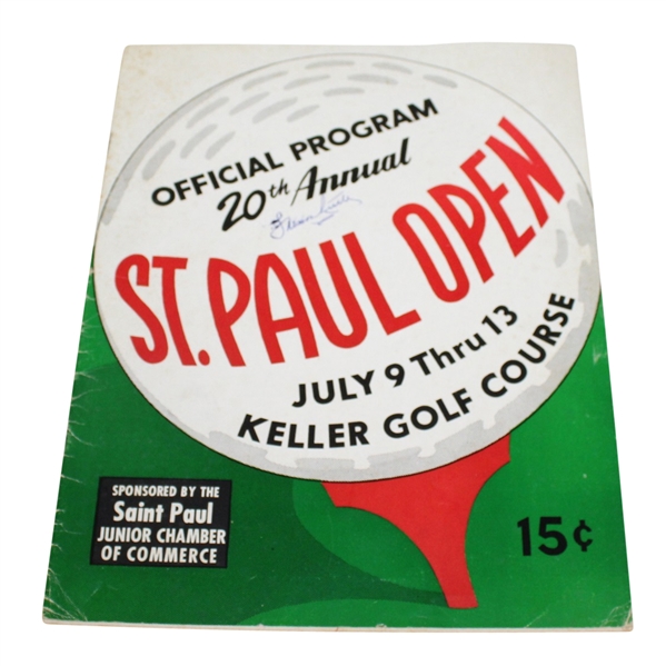 1952 St. Paul Open Program Signed by Hall of Famer Lawson Little (D-1968) JSA ALOA