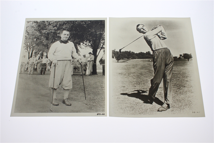 Seventeen Black & White 8x10 Photos - Male & Female Golfers - Hogan, Nelson, others