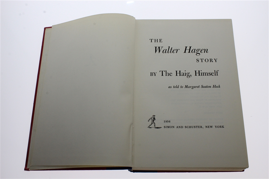 Walter Hagen Signed 1956 'The Walter Hagen Story' - First Printing JSA ALOA