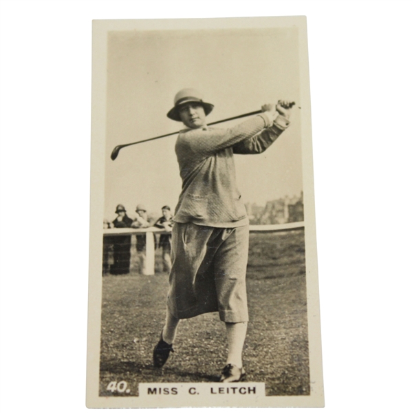 1926 Miss Cecil Leitch Lambert & Butler Rookie Golf Card #40 - England