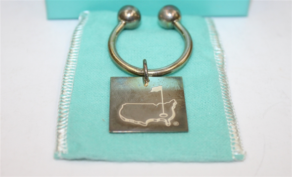 Tiffany Company Sterling Silver Augusta National Members Key Chain