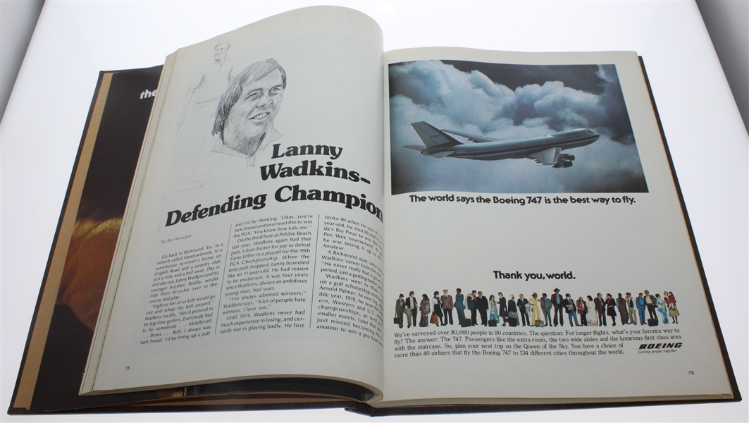1978 PGA Championship Program - Hardcover and Bound - John Mahaffey Win