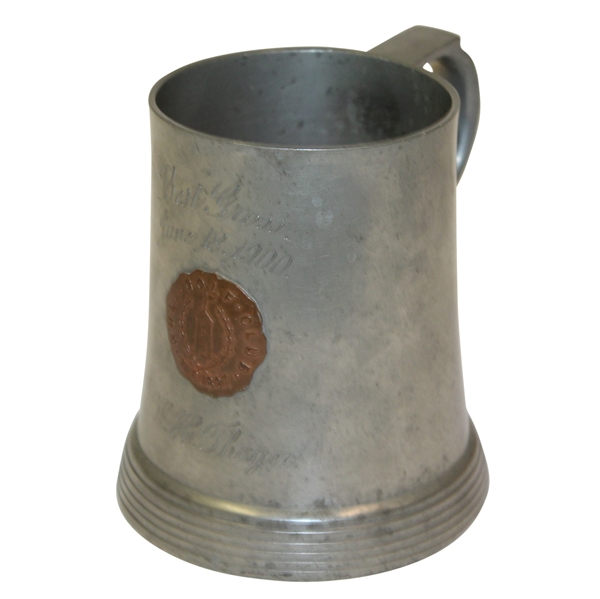 1900 Hull Golf Club Pewter Best Gross Tankard - June 18 - Won by W.H. Thayer - Roth Collection