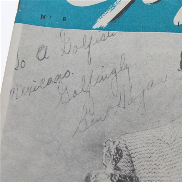 Personal Copy Ben Hogan Signed 'El Golfista Mexicano' Magazine July 1949-Seldom Seen!- JSA ALOA