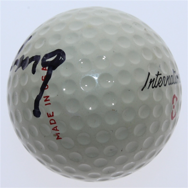  1959 PGA Champ Bob Rosburg Signed Personal Model International Logo Golf Ball JSA ALOA
