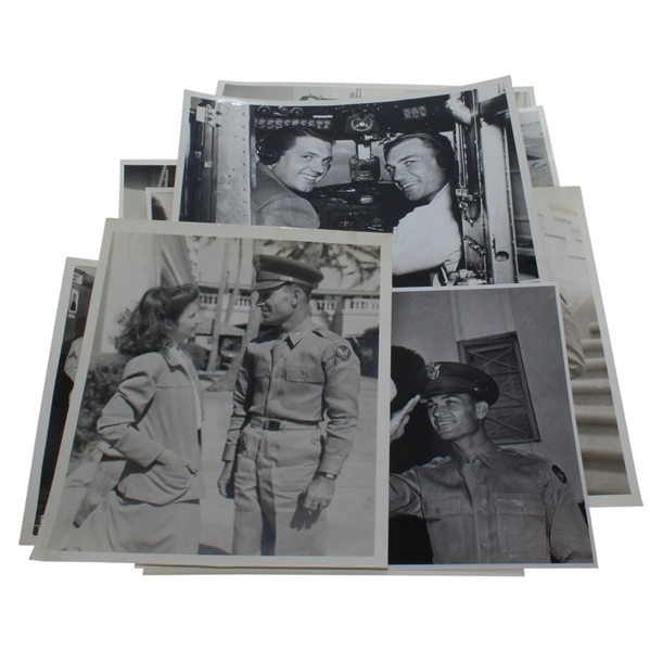 Ten Different Black and White Original Ben Hogan Personal Photos from Army Air Corps Service