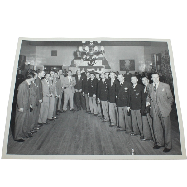  Ben Hogan's Personal 1949 Ryder Cup American Team Dinner Original Black and White 8 x 10 Photo