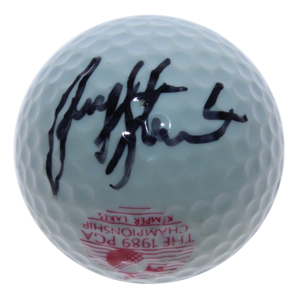 Payne Stewart Signed 1989 PGA Championship at Kemper Lakes Logo Golf Ball JSA ALOA