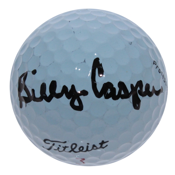 Billy Casper Signed Titleist Golf Ball JSA ALOA