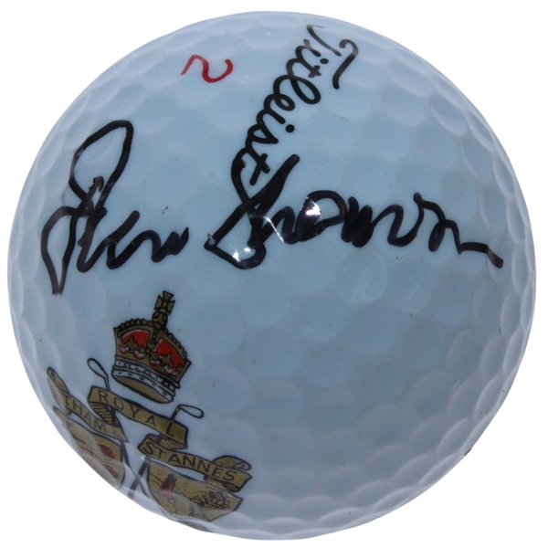 Peter Thomson Signed Royal Lytham & St. Annes Logo Golf Ball JSA ALOA