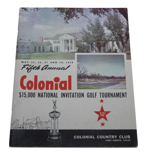 1950 Colonial National Invitation Tournament Program - Sam Snead Winner 