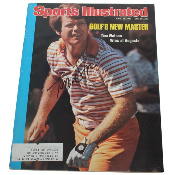 Tom Watson Signed Sports Illustrated Magazine April 18, 1977 JSA ALOA